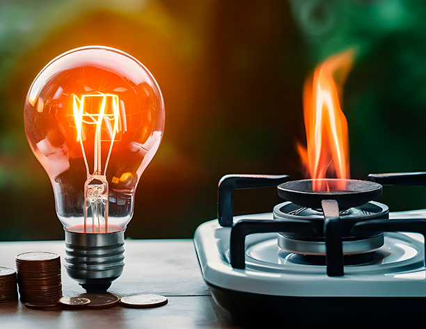 Imagen ilustrativa de ahorro energético y en facturas de luz y gas.